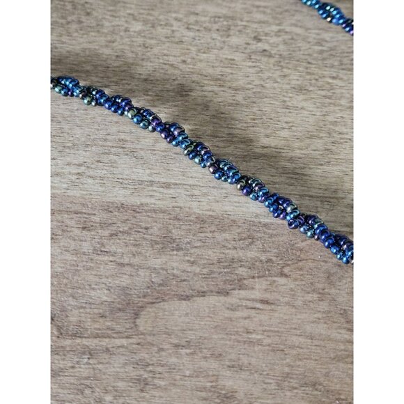 Vintage Mini Micro Beaded Purse Evening Bag With Beaded Strap - Picture 5 of 8